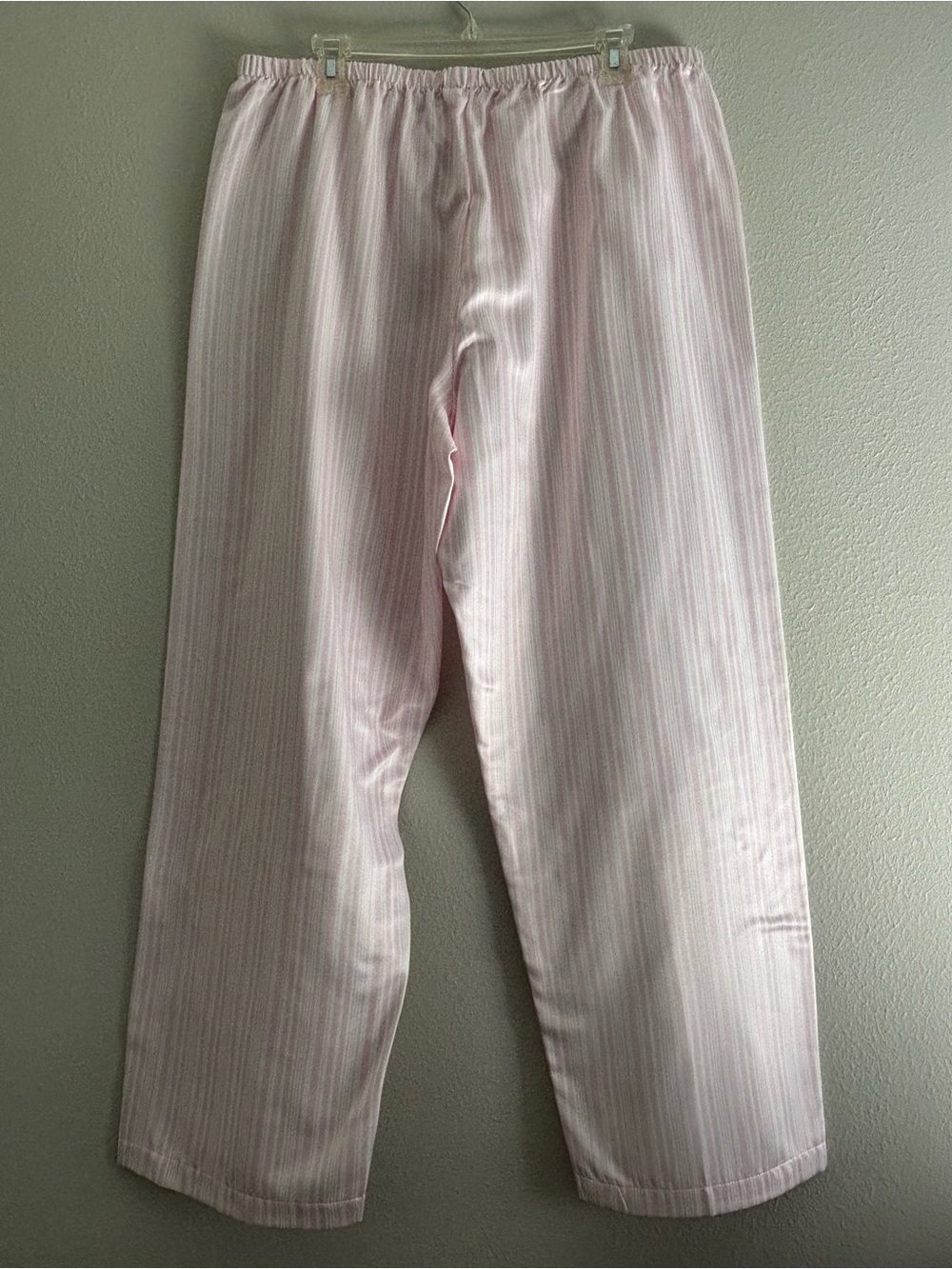 New Miss Elaine Pink and White Striped Pajama Set - Picture 8 of 10